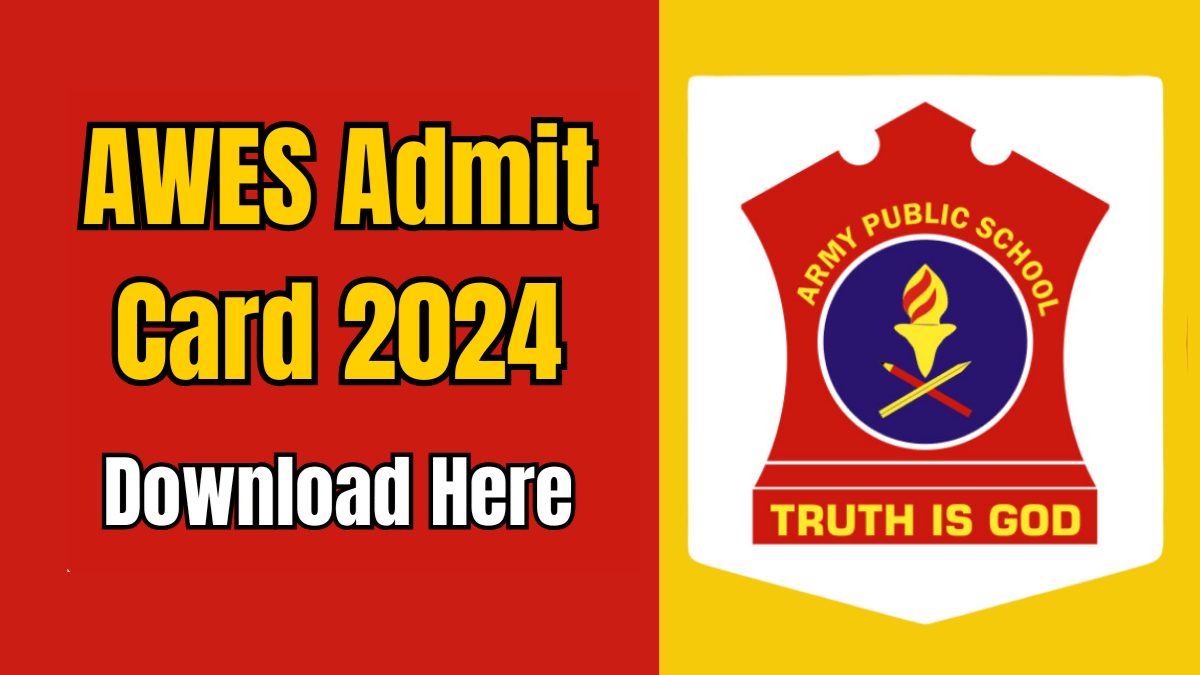 AWES Admit Card 2024 download link for Online Screening Test