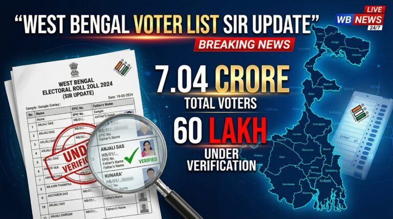 West Bengal में वोटर लिस्ट (मतदाता सूची) की विशेष जांच प्रक्रिया (SIR) के बाद नई वोटर सूची जारी – पूरी जानकारी