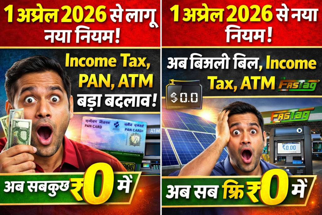 Income Tax, PAN, ATM, FASTag बड़े बदलाव